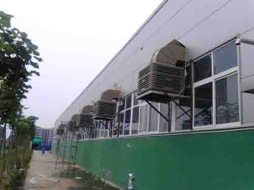 新鄉(xiāng)佰芝源飲品冷風(fēng)機安裝案例